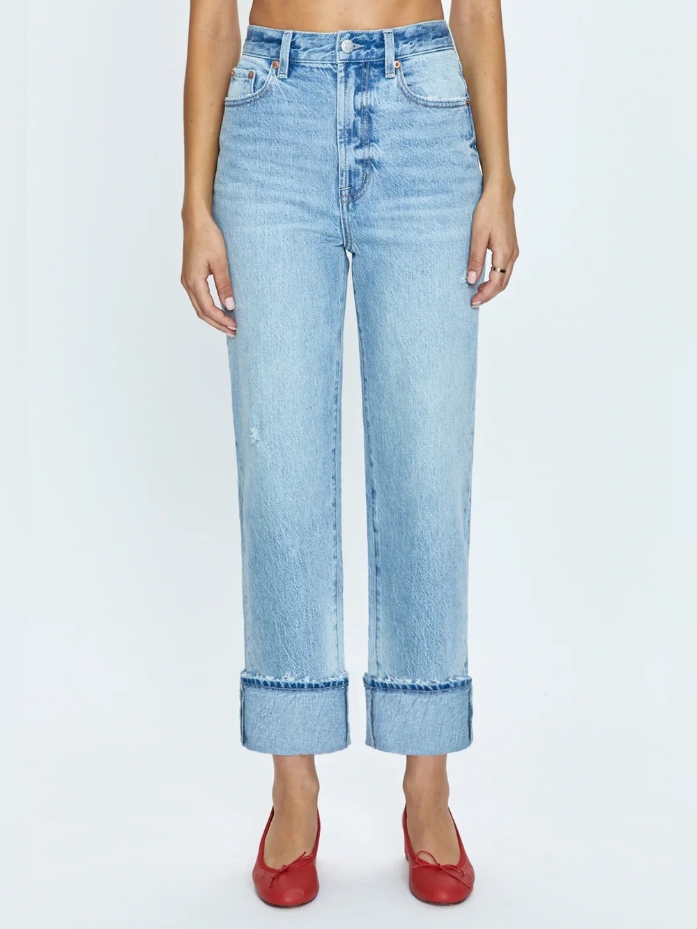 Pistola Cassie High Rise Cuffed Jean
